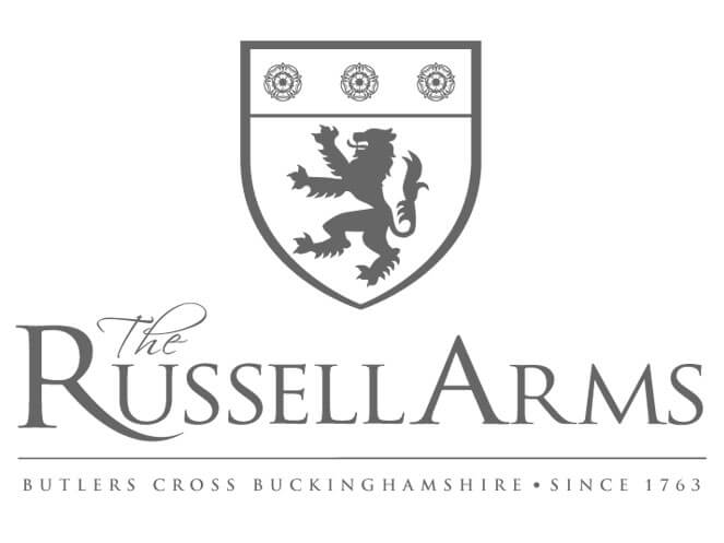 The Russell Arms logo